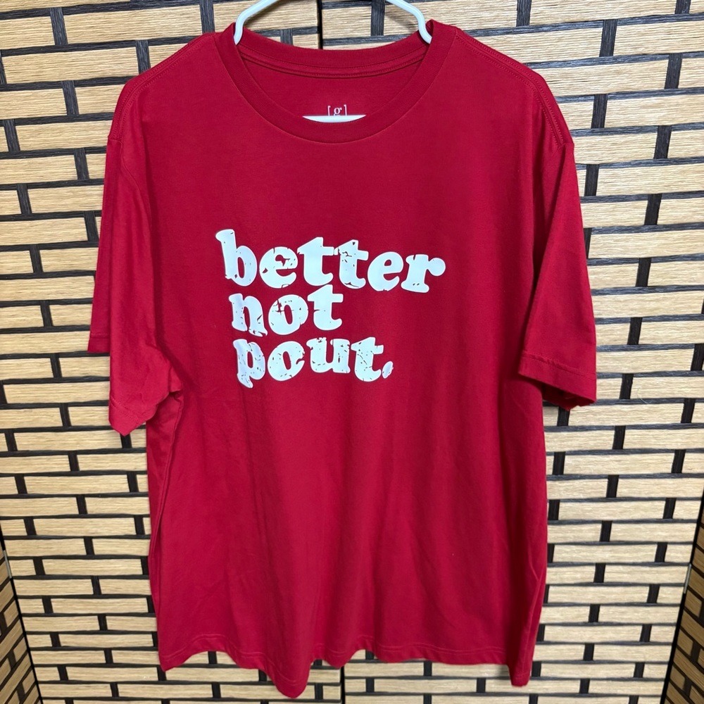 George Red Better Not Pout‎ Short Sleeve 2X